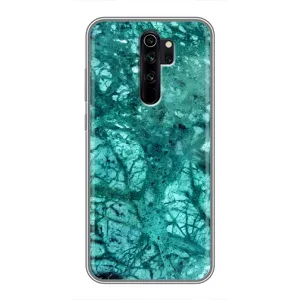 Мраморный чехол на Xiaomi Redmi Note 8 Pro (VPrint) (Зеленый мрамор)