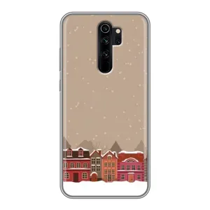 Новогодние, Праздничные Чехлы для Xiaomi Redmi Note 8 Pro - 2024 год (Зимний город)