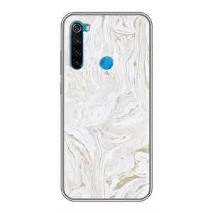 Мраморный чехол на Xiaomi Redmi Note 8 (VPrint) (Белый мрамор)