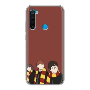 Чехлы с Гарри Поттером для Xiaomi Redmi Note 8 (AlphaPrint) (Гарри с друзьями)