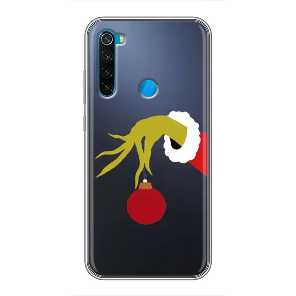 Чехол с принтом «Гринч с игрушкой» для Xiaomi Redmi Note 8