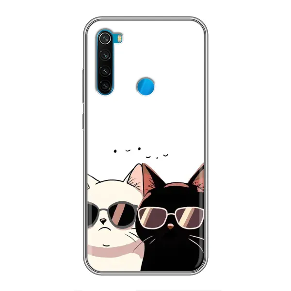 Чехол с принтом «Коты в очках» для Xiaomi Redmi Note 8