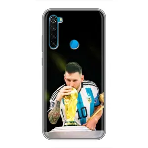 Чехлы для Xiaomi Redmi Note 8 (Leo чемпион) (AlphaPrint) (Кубок Месси)