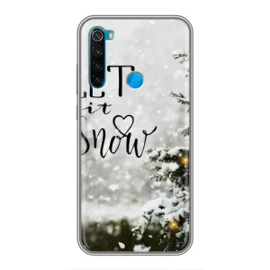 Новогодние, Праздничные Чехлы для Xiaomi Redmi Note 8 - 2024 год (Let it snow)