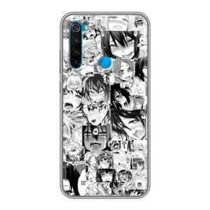 Анимешный чехол для Xiaomi Redmi Note 8 (Ahegao manga)