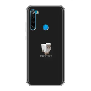 Чехол Майнкрафт на Xiaomi Redmi Note 8 (AlphaPrint) Minecraft (Овечка Майнкрафт)