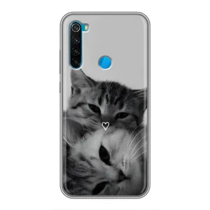 Чехол с рисунком кот на Xiaomi Redmi Note 8 (Пара котов)