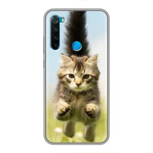 Чехлы с Котиками для Xiaomi Redmi Note 8 (VPrint) (Прыжок кота)