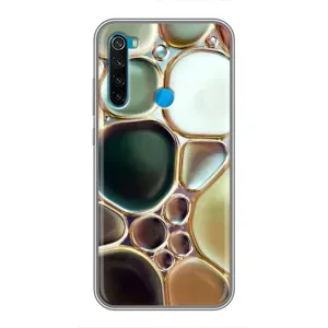 Мраморный чехол на Xiaomi Redmi Note 8 (VPrint) (Радужный Мрамор)