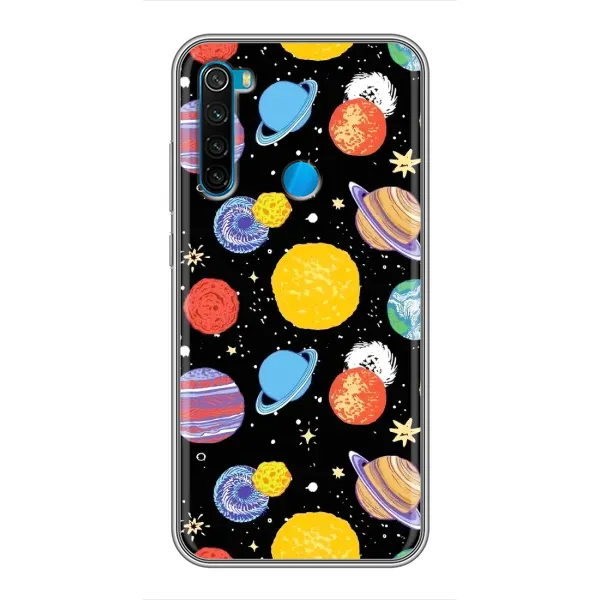 Чехол с принтом «Рисованные планеты» для Xiaomi Redmi Note 8 Чехол с принтом «Рисованные планеты» для Xiaomi Redmi Note 8