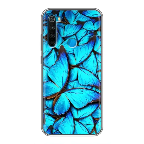 Чехол с принтом «Синие бабочки» для Xiaomi Redmi Note 8