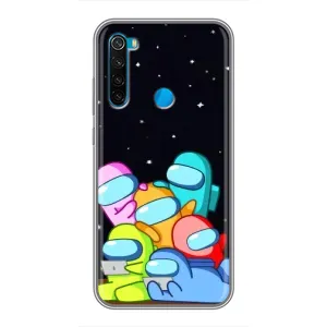 Чохли Амонг Ас для Xiaomi Redmi Note 8 (AlphaPrint) (Скіни в космосі)