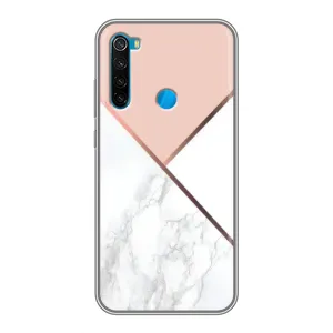 Мраморный чехол на Xiaomi Redmi Note 8 (VPrint) (Тройной мрамор)