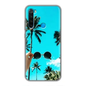 Силиконовый чехол с КАРТИНКАМИ лето для Xiaomi Redmi Note 8 (AlphaPrint) (Взгляд лето)