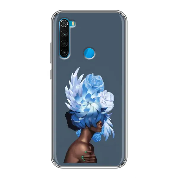 Чохол з принтом «Квіти на голові» для Xiaomi Redmi Note 8T
