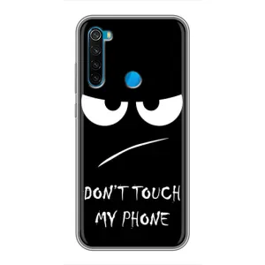 Чохол для Сяомі Редмі Ноут 8Т - (AlphaPrint) з принтом (ТОП продажів) (Dont Touch)