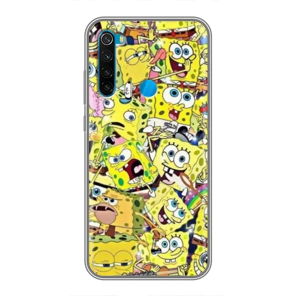 Чохол з принтом «Емоції Спан Боба» для Xiaomi Redmi Note 8T