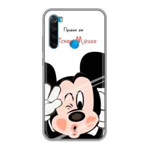 Эксклюзивный чехол для Xiaomi Redmi Note 8T (AlphaPrint - Мультяшные) (Маус Микки)