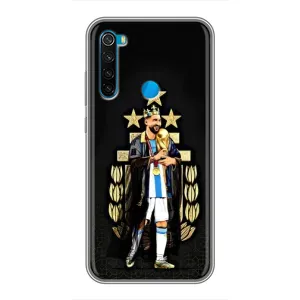 Чехлы для Xiaomi Redmi Note 8T (Leo чемпион) (AlphaPrint) (Месси Король)