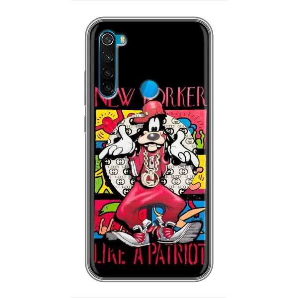 Чохол з принтом «Мультяшний Волк» для Xiaomi Redmi Note 8T