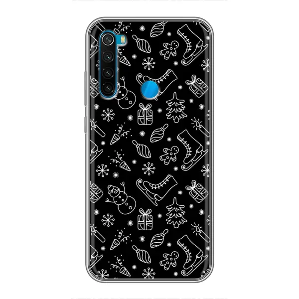 Чехол с принтом «Новогодний фон» для Xiaomi Redmi Note 8T