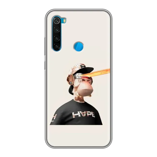 Чехол с принтом «обезьяна NFT в очках» для Xiaomi Redmi Note 8T