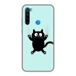 Чохол з принтом для Xiaomi Redmi Note 8T (AlphaPrint) Модні коти (Падаючий кіт)