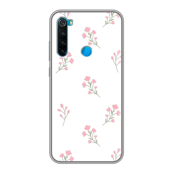 Чохол з принтом «Рожеві квіти» для Xiaomi Redmi Note 8T