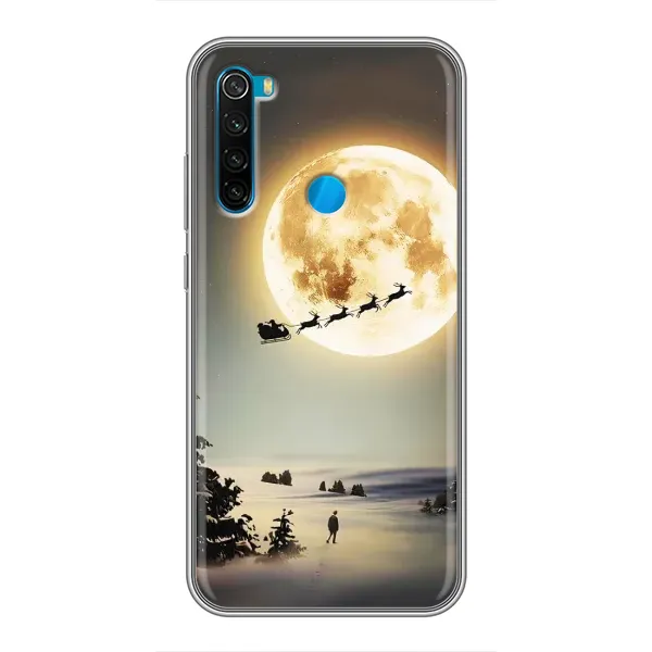Чехол с принтом «Санта на луне» для Xiaomi Redmi Note 8T