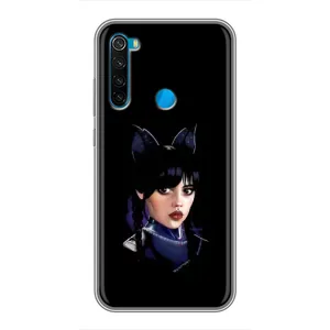 Чохли Венсдей на Xiaomi Redmi Note 8T Уенсдей (AlphaPrint) (серйозна Венздей)