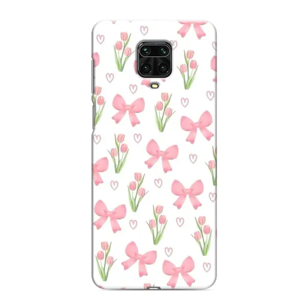 Чохол з принтом «Банти і квіти» для Xiaomi Redmi Note 9 Pro Max
