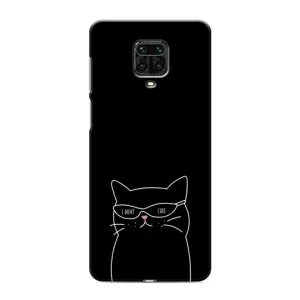 Чохол з малюнком кіт на Xiaomi Redmi Note 9 Pro Max (Байдужий кіт)