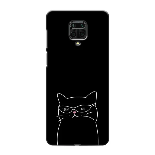 Чохол з принтом «Байдужий кіт» для Xiaomi Redmi Note 9 Pro Max