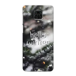 Новорічні, Святкові Чохли для Xiaomi Redmi Note 9 Pro Max - 2024 год (Hello winter)