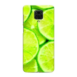 Чехлы с Фруктами для Xiaomi Redmi Note 9 Pro Max (VPrint) (Лайм)