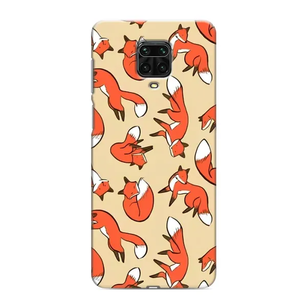 Чохол з принтом «Лисички» для Xiaomi Redmi Note 9 Pro Max