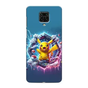 Чохол з Пікачу на Xiaomi Redmi Note 9 Pro Max (Лого Пікачу)