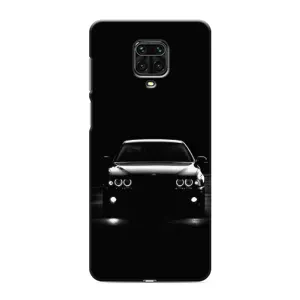 Чехол для Сяоми Редми Ноут 9 Про Макс - с принтом БМВ (AlphaPrint) (Машина BMW)