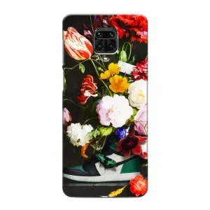 Бренднові Чохли для Xiaomi Redmi Note 9 Pro Max - (PREMIUMPrint) (Nike цветы)