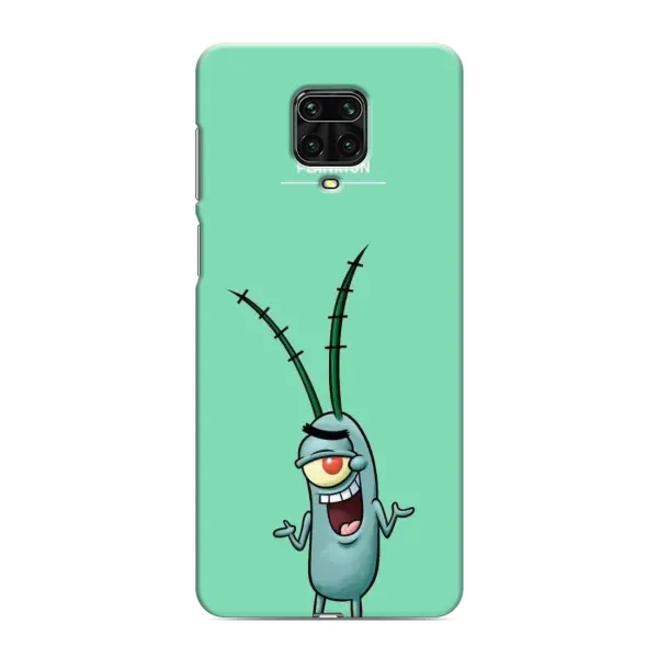 Чехол с принтом «Персонаж Планктон» для Xiaomi Redmi Note 9 Pro Max Чехол с принтом «Персонаж Планктон» для Xiaomi Redmi Note 9 Pro Max