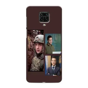 Чохол для Xiaomi Redmi Note 9 Pro Max (AlphaPrint - с принтом Зеленського) (Президент)