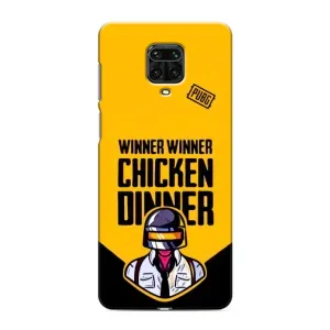 Чехол PUBG для Сяоми Редми Ноут 9 Про Макс (AlphaPrint) (Pubg шлем)