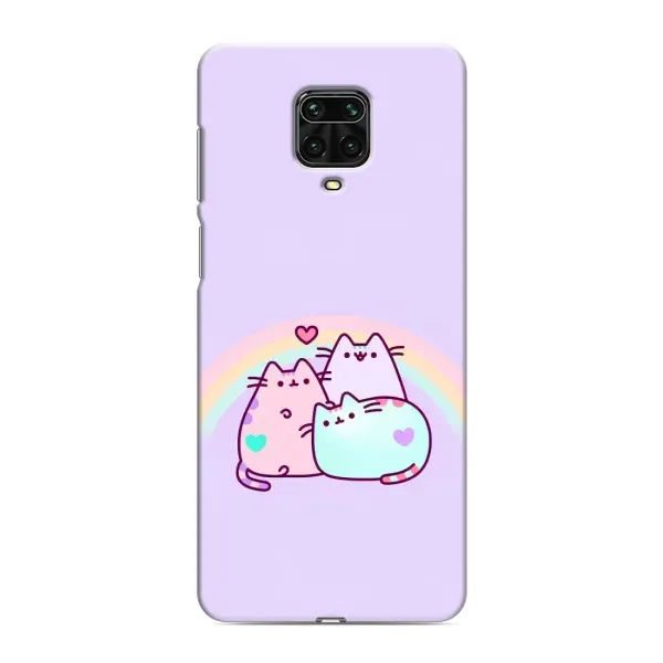 Чохол з принтом «Радужний котик» для Xiaomi Redmi Note 9 Pro Max
