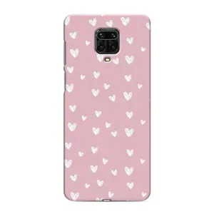 Чехол с принтом «Сердечки на розовом» для Xiaomi Redmi Note 9 Pro Max