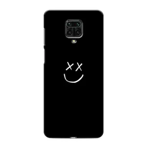 Чехол для Сяоми Редми Ноут 9 Про Макс - (AlphaPrint) с печатью (ТОП продаж) (Смайл)
