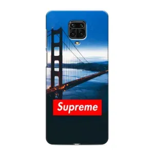 Чехол для Xiaomi Redmi Note 9 Pro Max с картинкой Supreme (AlphaPrint) (Стиль Supreme)