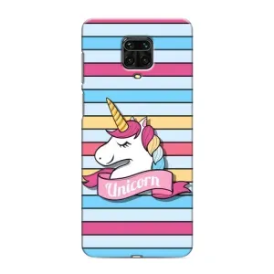 Чехол для Сяоми Редми Ноут 9 Про Макс - (Единорожки - Новинки) (AlphaPrint) (Unicorn)