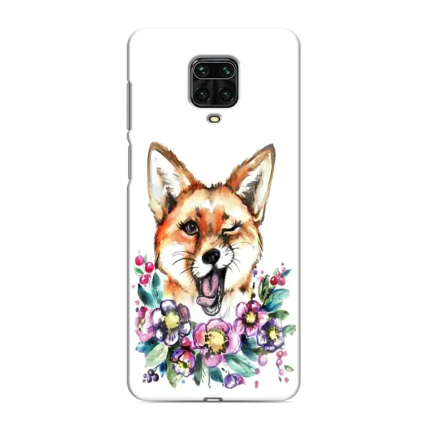 Чохол з принтом «Весела лисичка» для Xiaomi Redmi Note 9 Pro Max