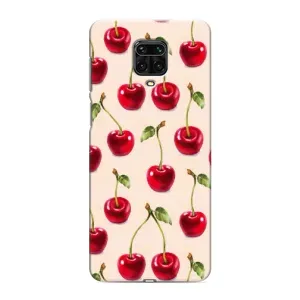 Чехлы с Фруктами для Xiaomi Redmi Note 9 Pro Max (VPrint) (Вишня)
