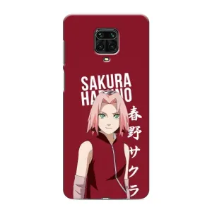 Чехлы Персонажи Аниме Наруто для Xiaomi Redmi Note 9 Pro (AlphaPrint) (Аниме Сакура)